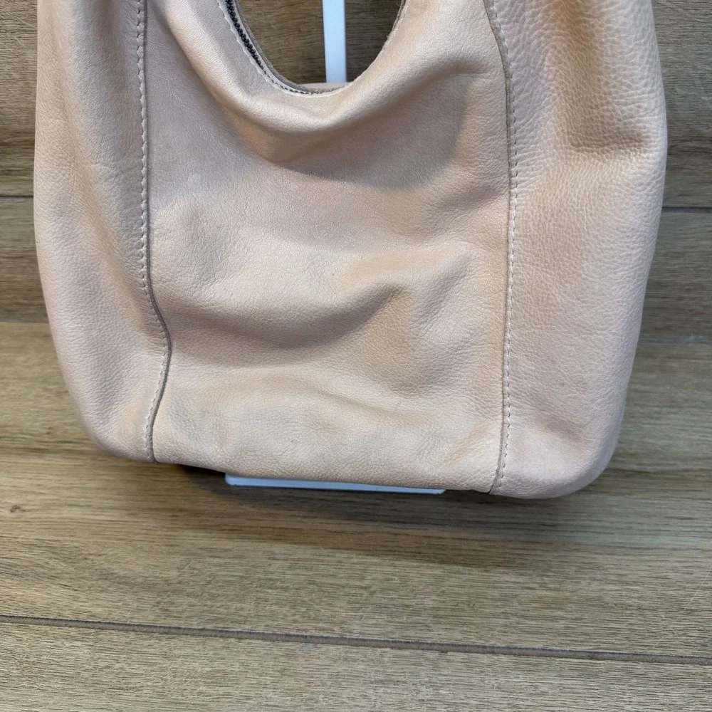 American Leather Co Carrie Hobo Light Pink Leather Purse Handbag USED See Photos